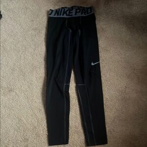 Nike Pro Black and Gray tights